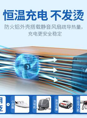 农业无人机12V24V36V48V60机器人水上救生艇铲雪车IP67防水充电器