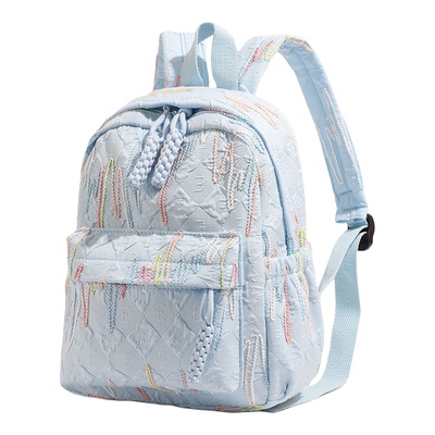 韩版撞色大容量女通勤双肩包