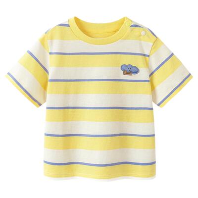 迷你巴拉巴拉纯棉条纹T恤T恤