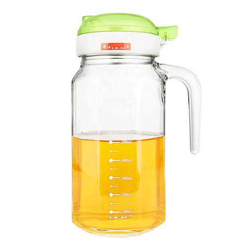 紫丁香900ml 大号加厚玻璃防漏油壶酱油瓶醋瓶厨房定量控油瓶包邮