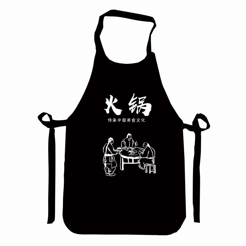 加厚一次性围裙定制印字成人防水
