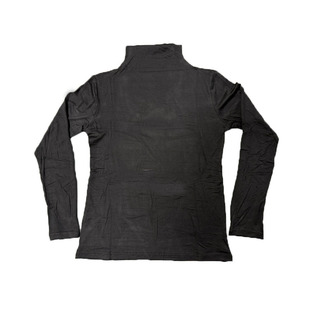 莫代尔半高领长袖打底衫女春秋百搭大码薄款修身显瘦T恤女上衣服