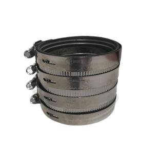 不锈钢强力抱箍管束A型带橡胶垫卡箍铸铁排水管道PVC加强加宽喉箍