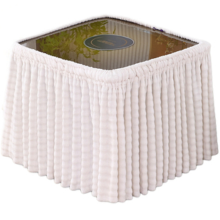 2026双面毛绒烤火桌子罩套加厚取暖麻将机电炉电暖桌布正方形围罩