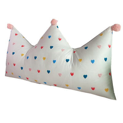 纯棉皇冠可拆洗小清新床头靠垫