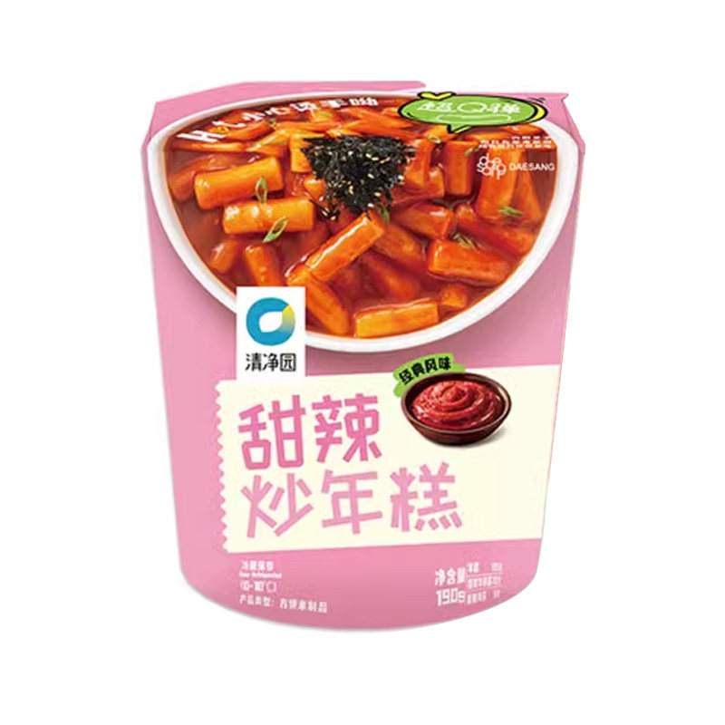 清净园甜辣炒年糕条速食