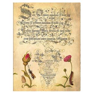 paperblanks笔记本佛兰芒玫瑰手帐复古风无酸纸内页记事本子创意潮流手绘文艺精致日记本大学生送礼品文具