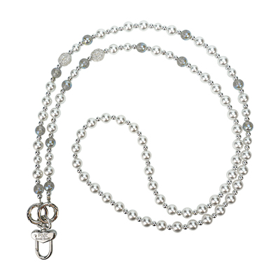 原创轻奢小众珍珠斜挎手机链高端