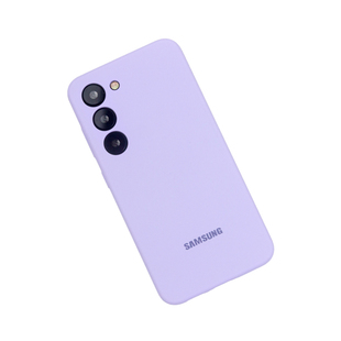 适用于三星S23手机壳真液态硅胶全包防摔S23+纯色亲肤保护套S23ultra精孔镜头