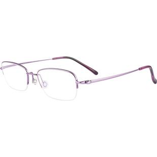 超轻5克纯钛近视眼镜女半框可配有度数眼镜架超轻淑女小框眼镜框