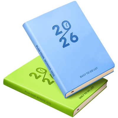 2026年日程本计划本365天一日一页日记本记事本时间管理商务笔记本子新款日历打卡效率手册工作日志手帐定制
