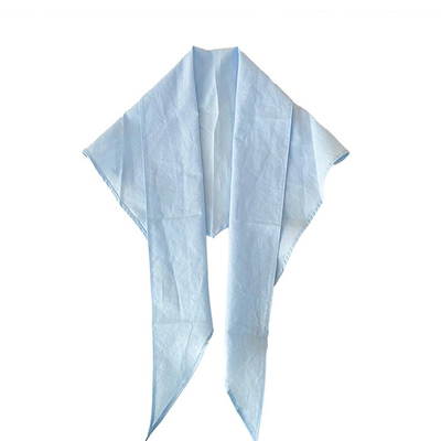 fever同款蓝色头巾女韩国ins法式小众三角巾包头巾氛围感拍照头饰