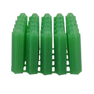 全新料塑料膨胀管胶塞胶粒6mm8mm绿色盒装胀塞螺丝墙塞6厘8厘螺钉