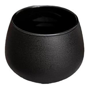 特大号陶瓷烟灰缸家用防风高级感大容量烟盅粗陶垃圾废水茶渣桶