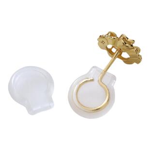 黄金弯钩耳钉固定器不钩头发衣服耳环不下垂支撑耳钉后塞配件耳垫