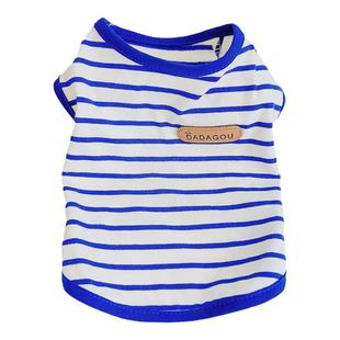 宠物比熊雪纳瑞小型犬小狗泰迪狗狗衣服春夏装春装秋装条纹背心