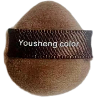 迷你拇指指尖粉扑植绒双面细节定妆水滴腮红粉扑美拉德色系粉扑