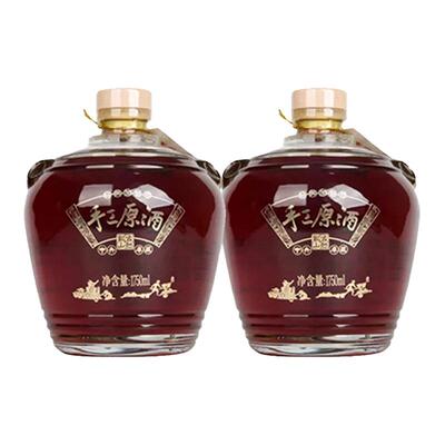 古越龙山绍兴黄酒2008年手工原酒1750ml*2坛原酒分装