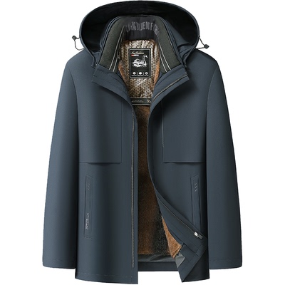 恒源祥鹅绒羽绒服男活里活面加厚