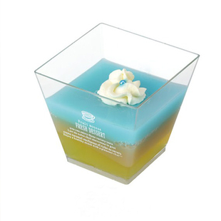 方杯木糠杯梯形慕斯杯布丁杯食品级一次性套装酸奶甜品杯透明带盖