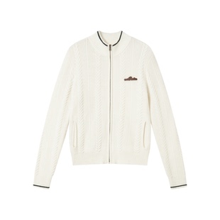 NowRose官方秋冬网球服女款外套针织拉链开衫老钱风休闲运动套装