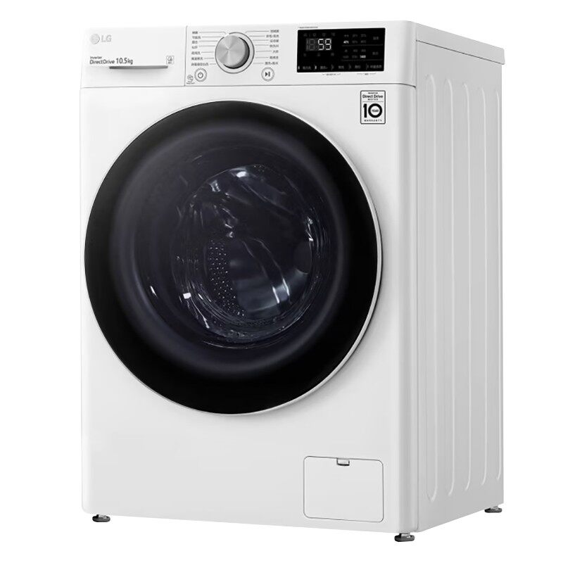 LG洗衣机10.5KG全自动滚筒家用智能直驱变频除菌螨大容量FLW10G4W