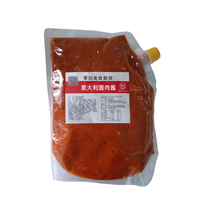 零加美食厨房意大利面酱番茄肉酱西餐酱料番茄拌面拌饭酱冷冻保存