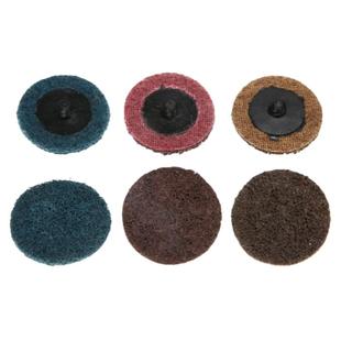 2寸3寸尼龙转矩砂碟不织布转锁圆形砂纸打磨片纽扣旋转型砂碟砂布