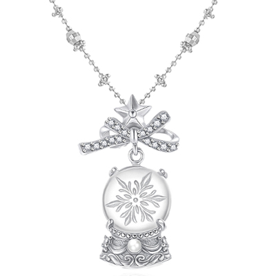 Songette「八音盒」白水晶项链