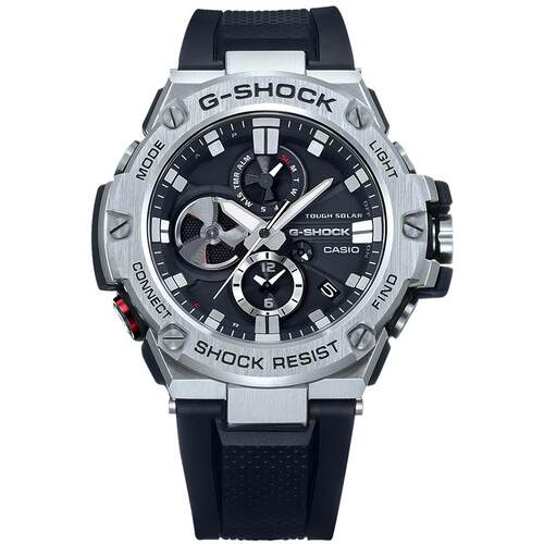 【七夕礼物】卡西欧旗舰店GST-B100太阳能蓝牙防水手表男 G-SHOCK