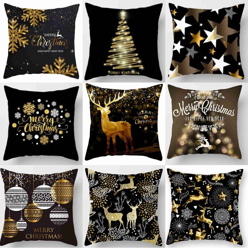 45x45cm Merry Christmas Pillowcase  Christmas Decor for Home