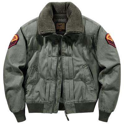 可脱卸毛领加厚羊羔绒复古棉衣