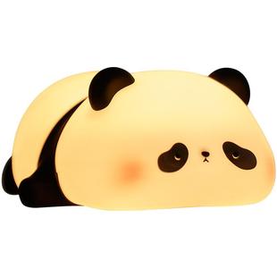 雷士照明胖达硅胶小夜灯卧室床头睡眠宝宝喂奶护眼拍拍伴睡台灯
