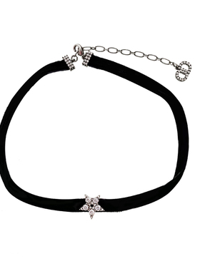 奥米CHOKER五角星黑色锁骨链