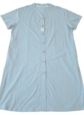 纯棉夏季加肥大码睡裙夏季孕妇