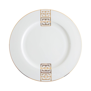 瓷唯雅 金边骨瓷款高档星级酒店摆台八件套装碗盘勺会所餐具定制