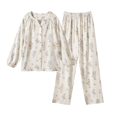 emxee's女士弹力丝麻棉家居服