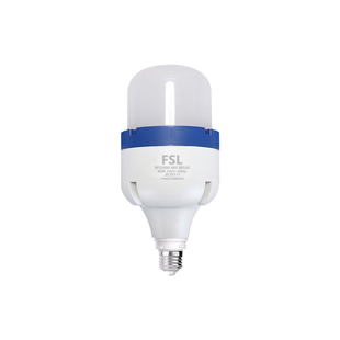 FSL佛山照明LED节能灯泡大功率柱形泡E27螺口工厂车间照明80W58W