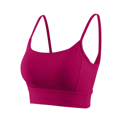 胖mm大码运动内衣女一体式文胸瑜伽健身深V透气速干美背吊带背心