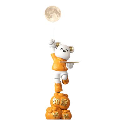 暴力熊客厅摆件柿柿如意