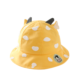 宝宝帽子秋季婴儿防晒帽儿童渔夫帽男童遮阳帽女宝婴幼儿太阳帽