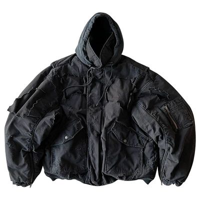 BrokenMoon破坏做旧保暖棉服