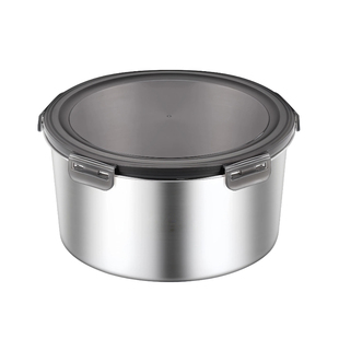 食品级316不锈钢密封保鲜盒圆形饭盒打包餐盒装汤盒家用带盖的碗