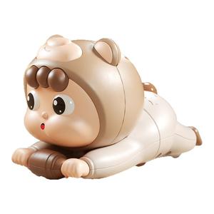 婴儿爬娃练抬头神器爬行娃娃玩具0-1岁新生宝宝训练爬行引导电动