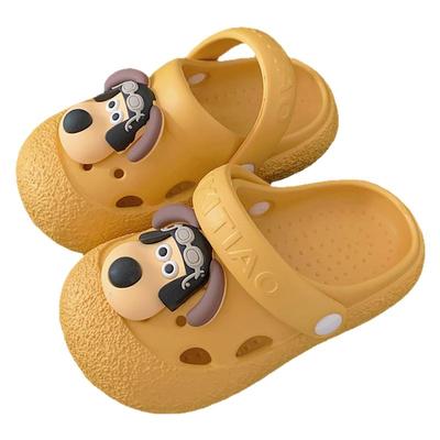 呆萌可爱狗狗儿童户外包头洞洞鞋