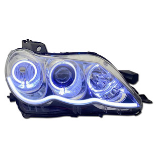 锐志天使眼大灯改装件激光透镜姥姥LED日间行车灯近光灯黑武士