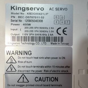 询价-Kingservo伺服驱动器 KSDG00421LIP