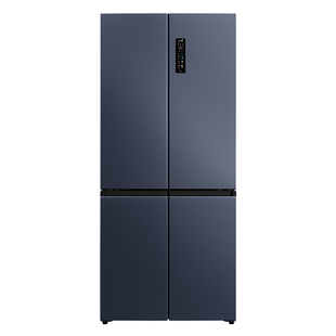 TCL 456升十字四开门冰箱超薄零嵌入双净味宽幅变温变频官方正品