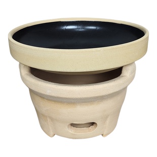 湖南土钵粗陶钵土碗耐烧炖钵湘菜馆农家钵子酒精炉小火锅老式怀旧