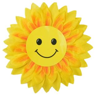儿童跳舞手拿花笑脸向日葵道具花小学运动会入场道具开幕式太阳花